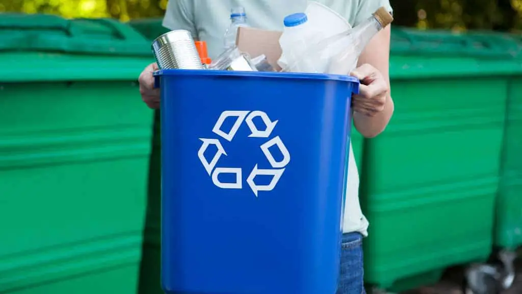 How can recycling materials lead to environmental sustainability