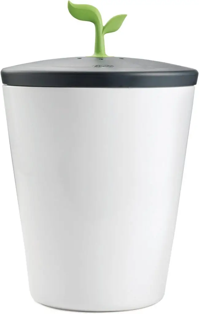Chef'n 401-420-120 EcoCrock Counter Compost Bin Black and White