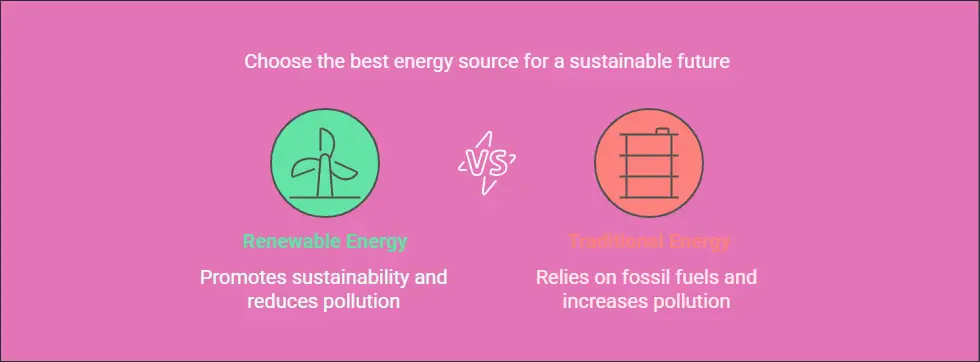 How does renewable energy differ from traditional energy